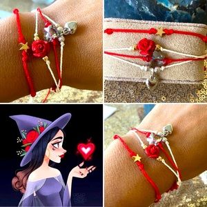 Love nature universe Star inspired multilayer bracelet set.